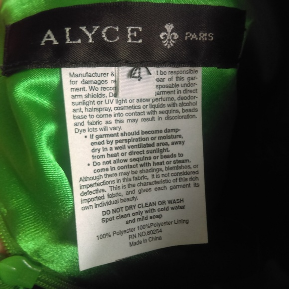 Alyce Paris Kelly Green 1 Shoulder Gown Size 4 - Picture 2 of 8
